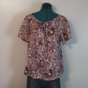 Coeur De Vague Floral Shirt Size S.